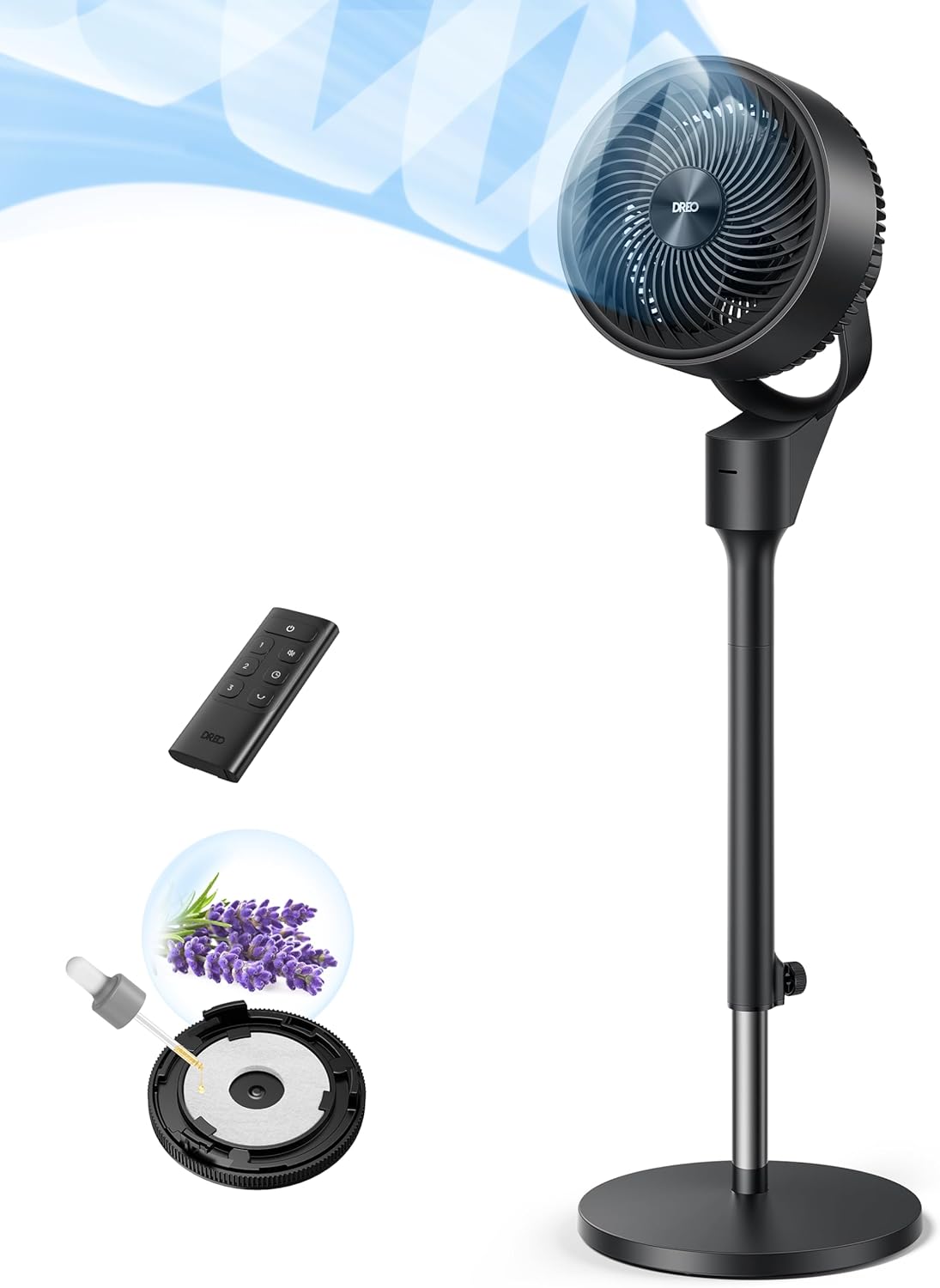 Dreo Fan for Bedroom Standing Fan Pedestal Fans Air Circulator