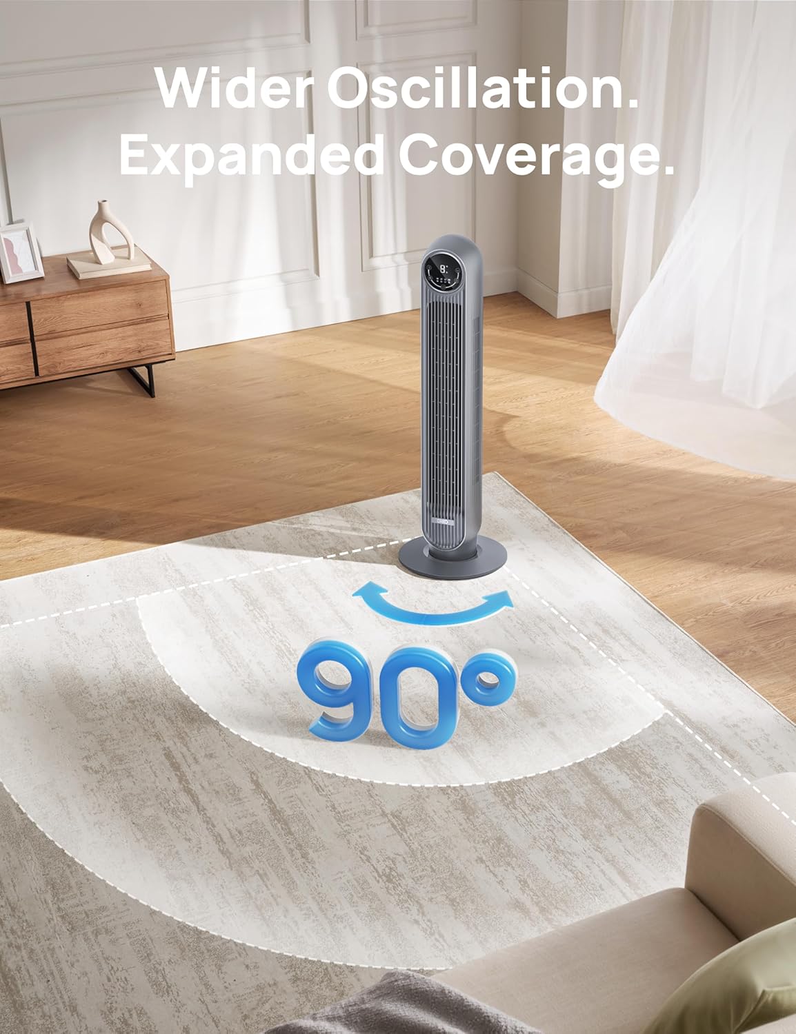 Dreo Nomad One Tower Fan Floor Fan Bladeless Standing Fan